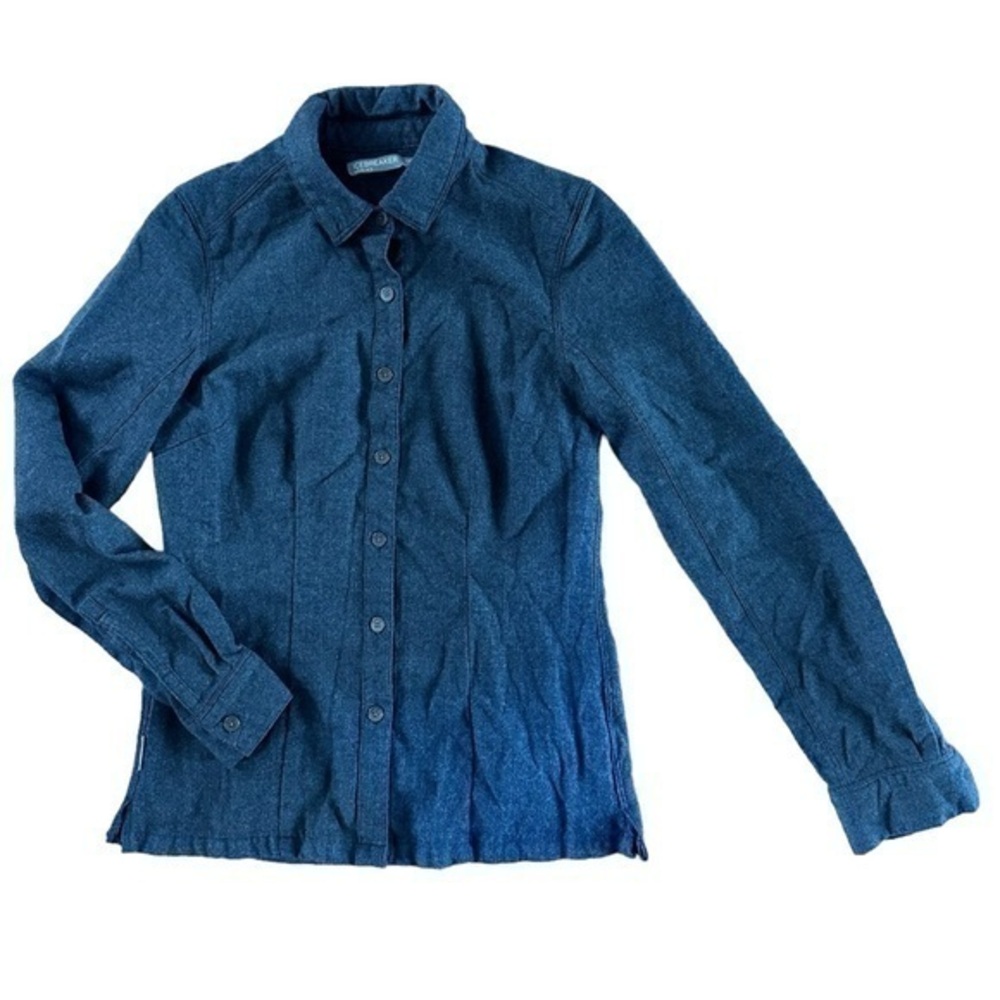 Icebreaker Women’s Wool Grey Button Down Shirt